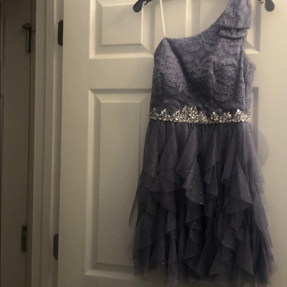 Sparkly Purple Homecoming Dress